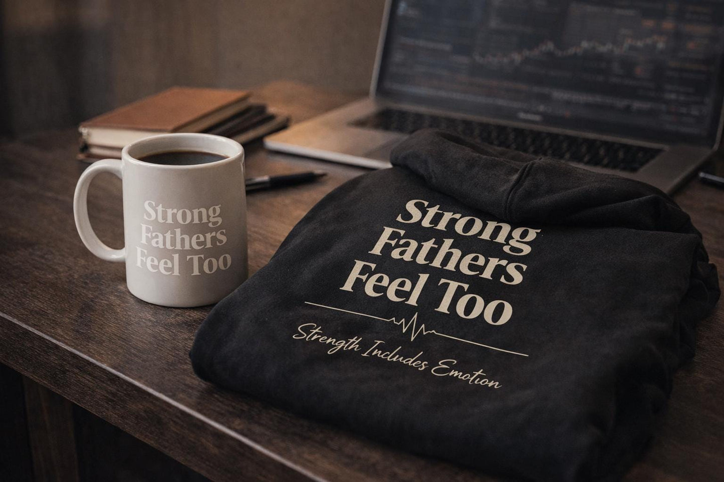 Strong Fathers Feel Too | Fatherhood Mental Health Quote | Men’s Mental Health Awareness | Supportive Dad Wall Art | Instant Download