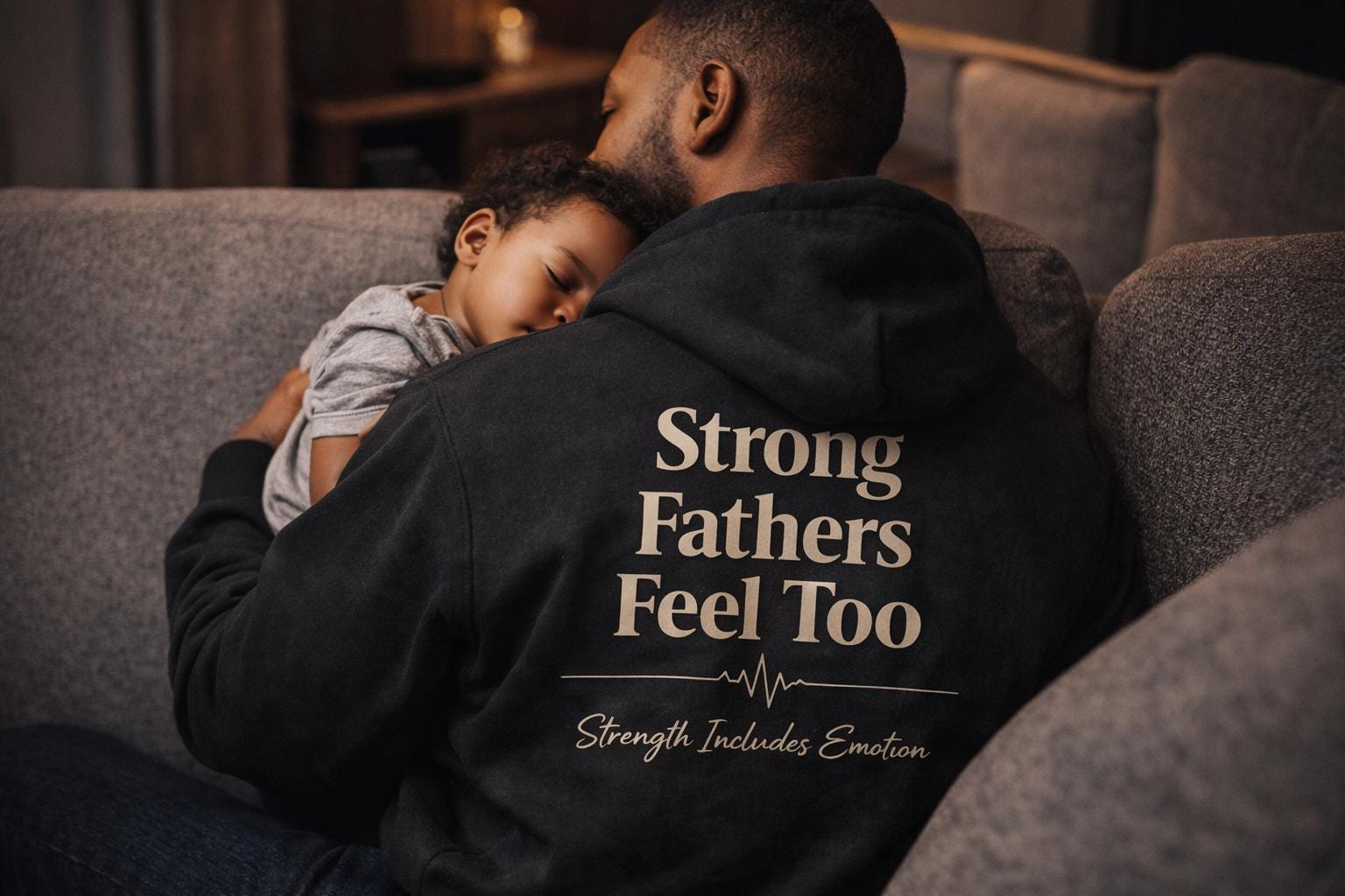 Strong Fathers Feel Too | Fatherhood Mental Health Quote | Men’s Mental Health Awareness | Supportive Dad Wall Art | Instant Download