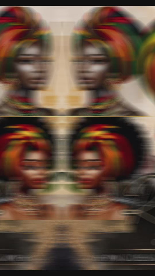 Radiant Roots Collection | African Queens | Black History PNG Digital Artwork Download